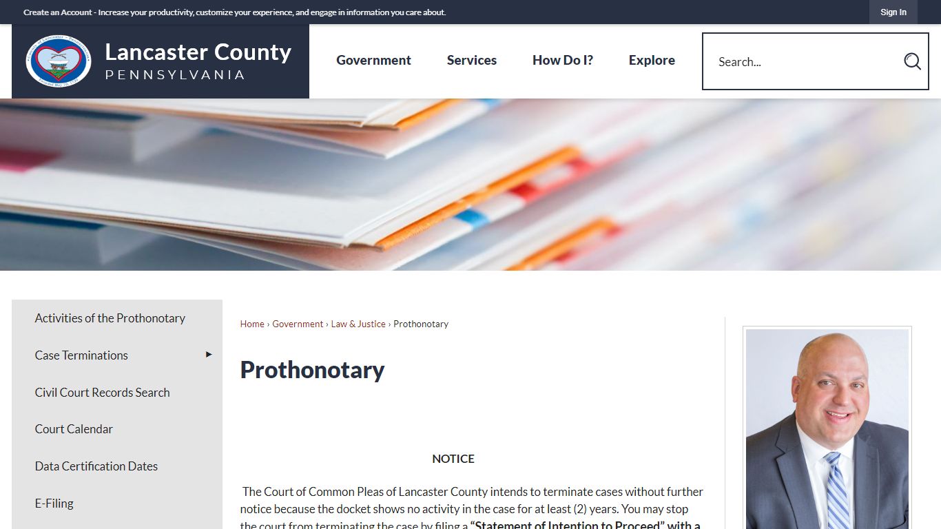 Prothonotary | Lancaster County, PA - Official Website